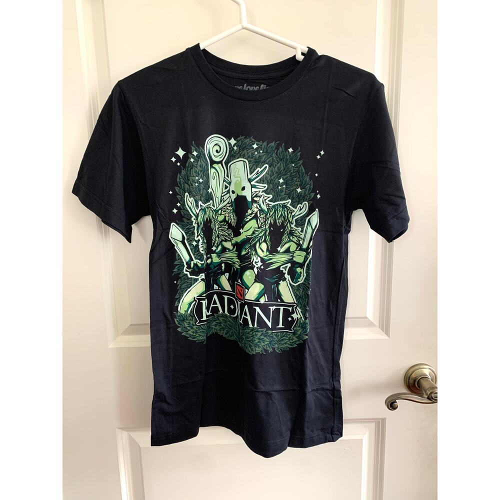 3/$15 NEW Dota2 x Welovefine Steam Workshop Radiant Creeps Graphic T-shirt Black